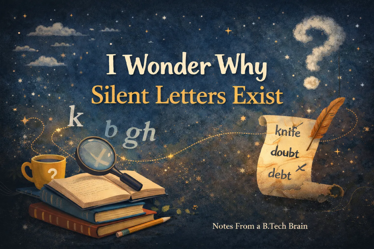 I Wonder Why Silent Letters Exist