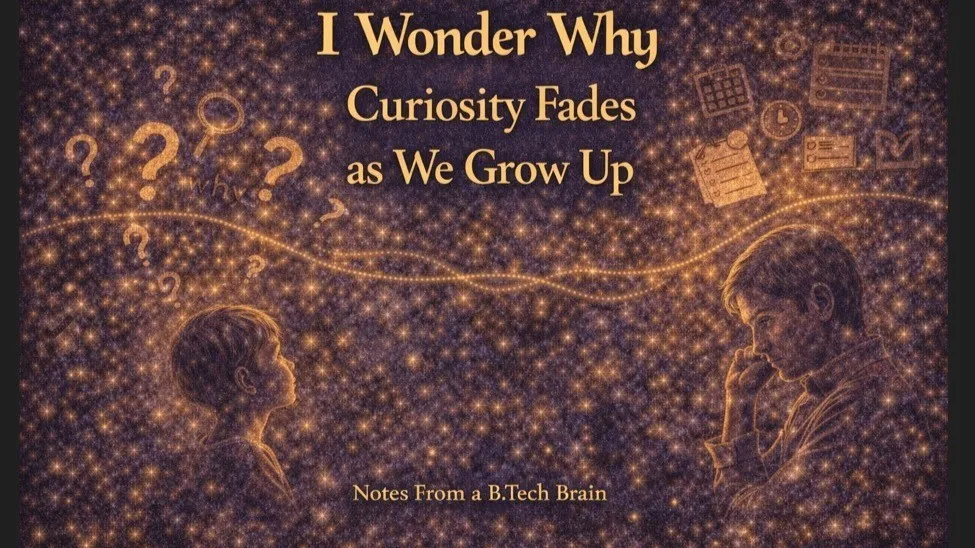 I Wonder Why Curiosity Fades as We Grow Up