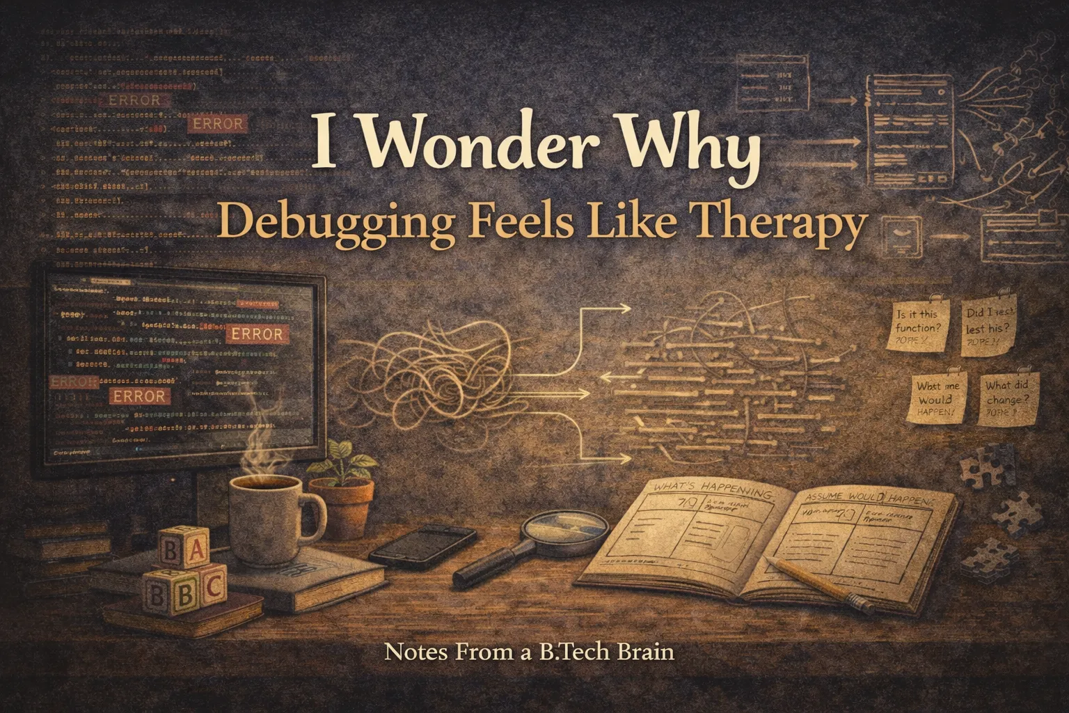 I Wonder Why Debugging Feels Like Therapy