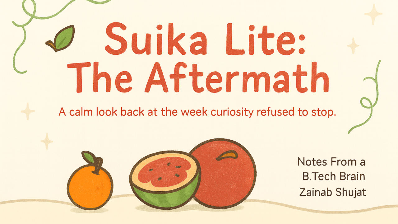 🍊 Suika Lite: The Aftermath